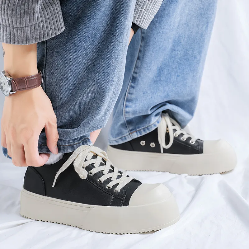 V05 Low Top Skateboard Shoes Unisex Black-4