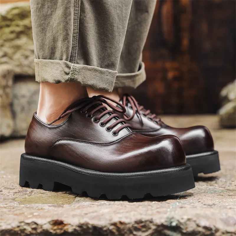 V05 Men's Casual Shoes Men Low Top Black/Brown-6
