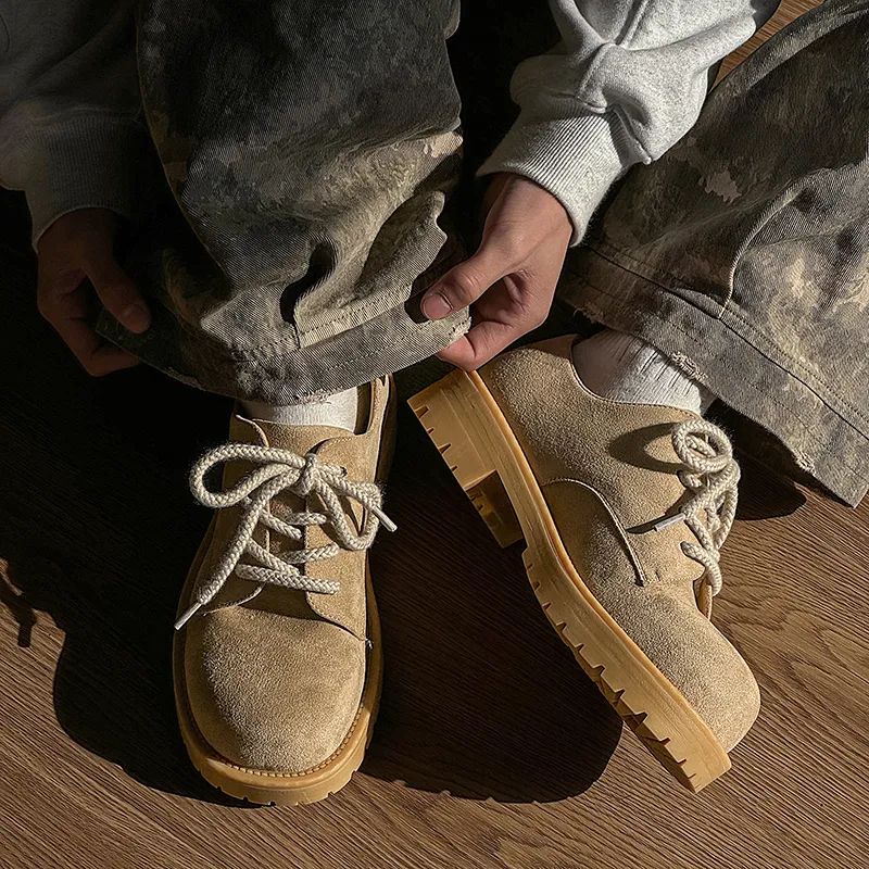V05 Casual Shoes Men Low Top Yellow-6