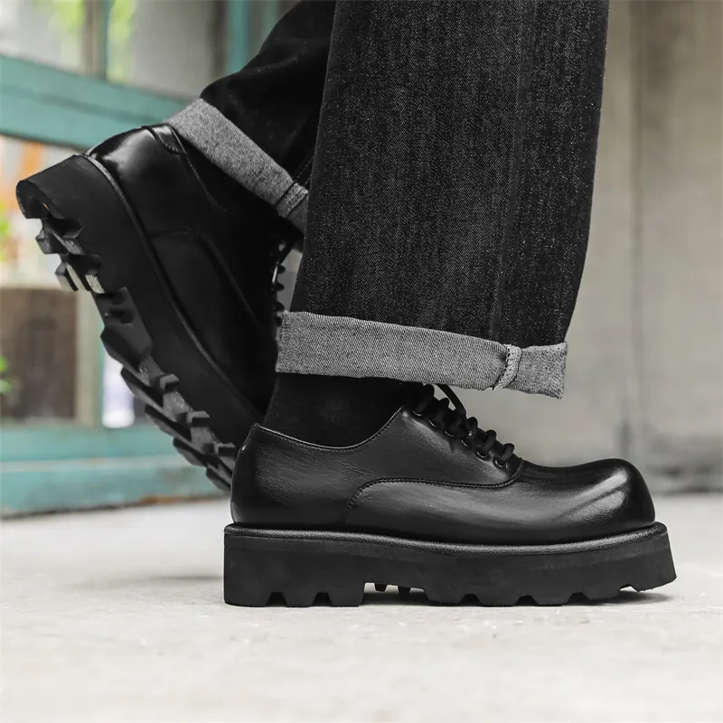 V05 Men's Casual Shoes Men Low Top Black/Brown-4