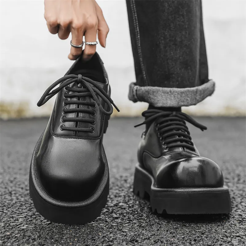 V05 Men's Casual Shoes Men Low Top Black/Brown-1