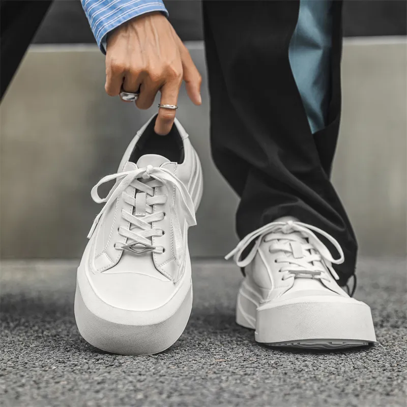 V05 Skateboard Shoes Unisex Low Top White-4