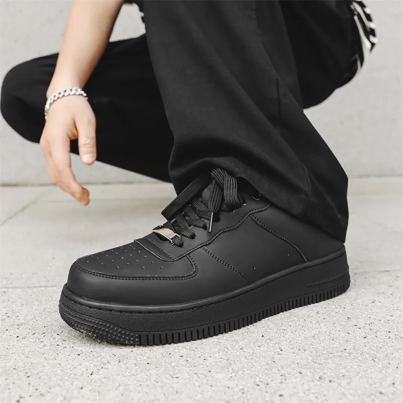 V05 Men's Casual Shoes White Skateboard Shoes Minimalist Style Pure White Shoes Versatile For Students-4