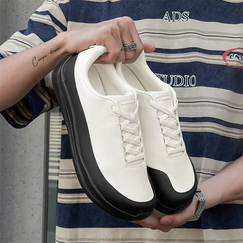 V05 Breathable Abrasion Resistant Height Increasing Low Top Casual Shoes Unisex-2