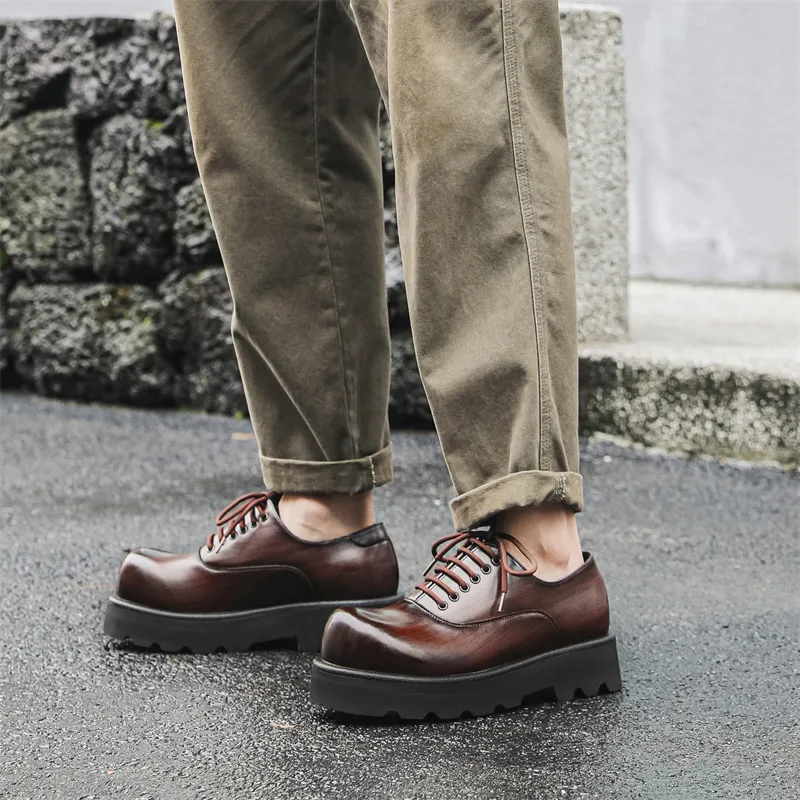 V05 Men's Casual Shoes Men Low Top Black/Brown-8