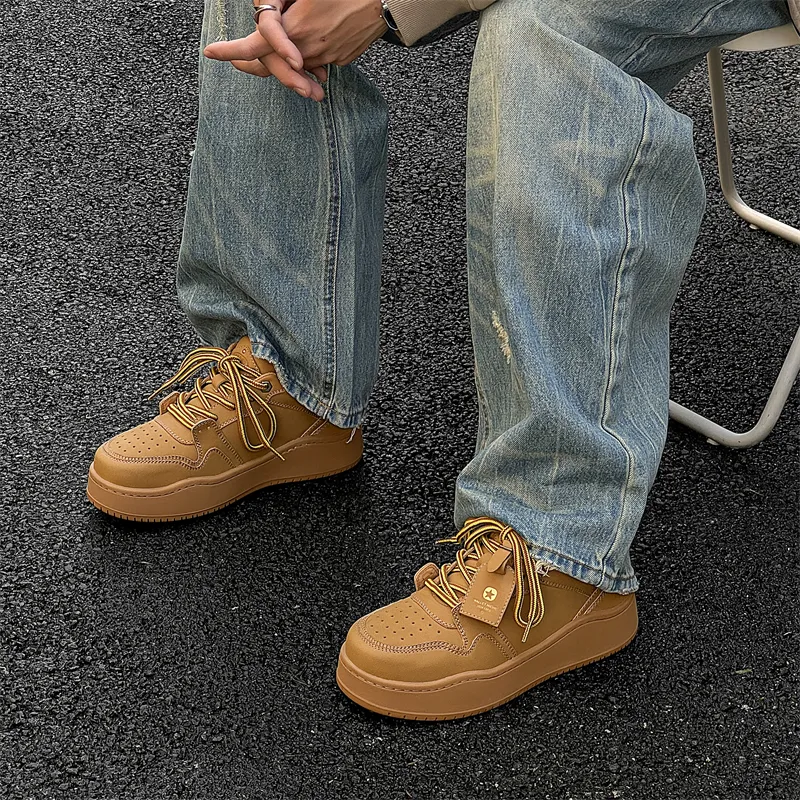 V05 Slip Resistant Height Increasing Low Top Skateboard Shoes Unisex-28