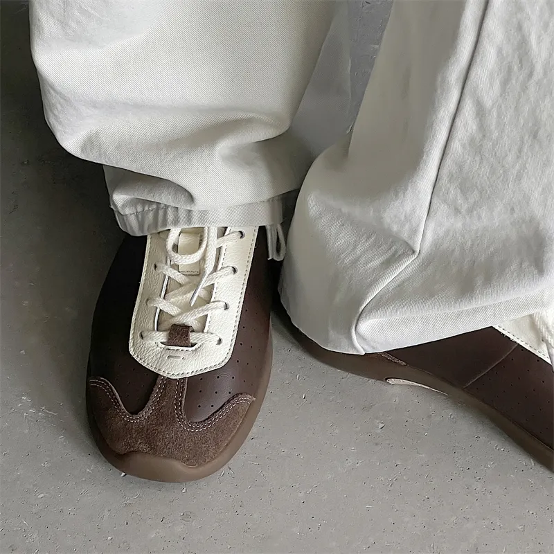 V05 Low Top Casual Shoes Unisex Brown-3