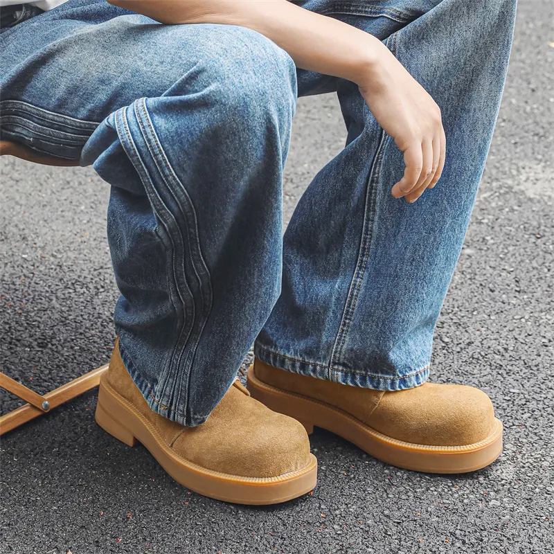V05 Men's Casual Shoes Men Low Top Brown-4