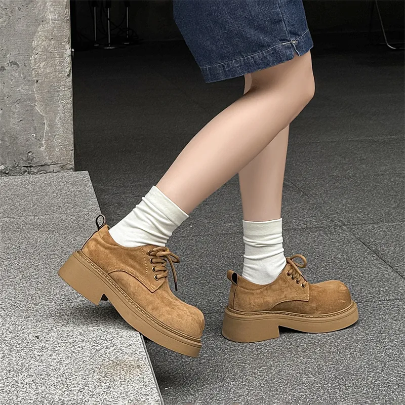 V05 Wear-Resistant Height Increasing Low-Top Casual Shoes Unisex Yellow-14