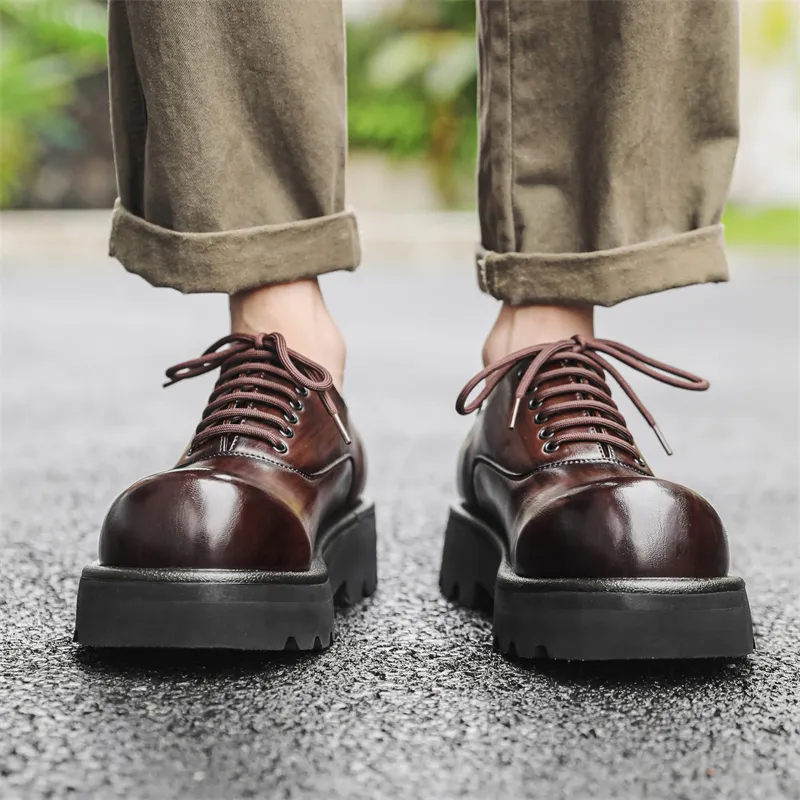 V05 Men's Casual Shoes Men Low Top Black/Brown-7