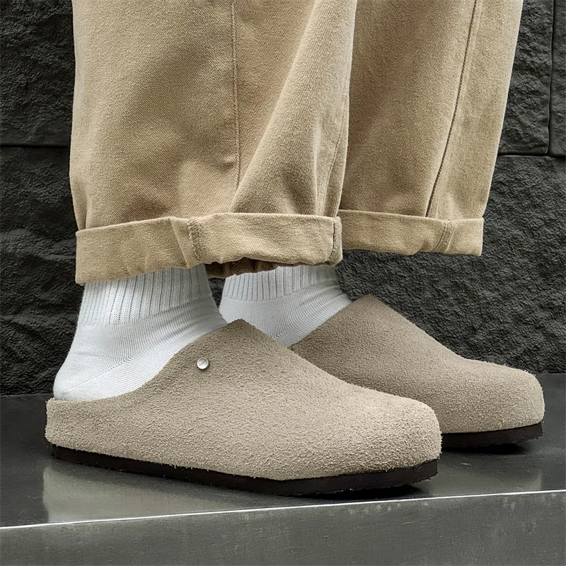 V05 Rubber Sole Slip Resistant Quick Dry Closed Toe Slippers Men's-23