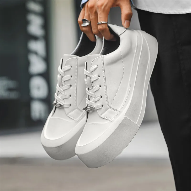 V05 Skateboard Shoes Unisex Low Top White-2