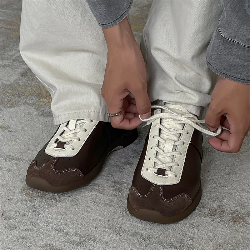 V05 Low Top Casual Shoes Unisex Brown-2