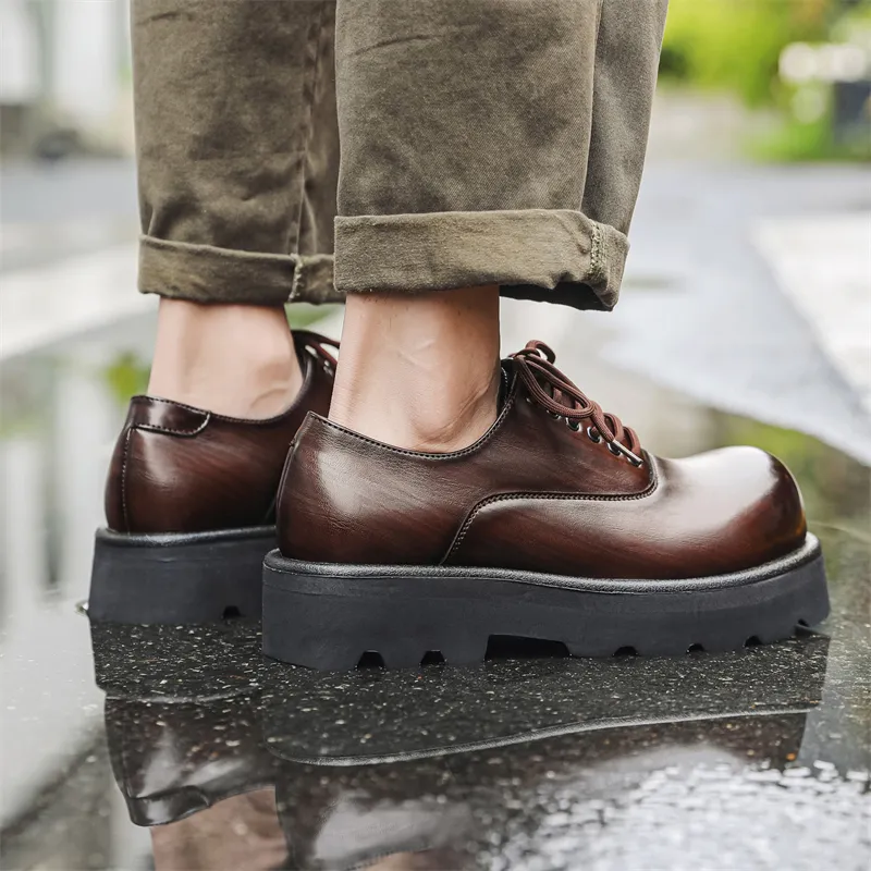V05 Men's Casual Shoes Men Low Top Black/Brown-9