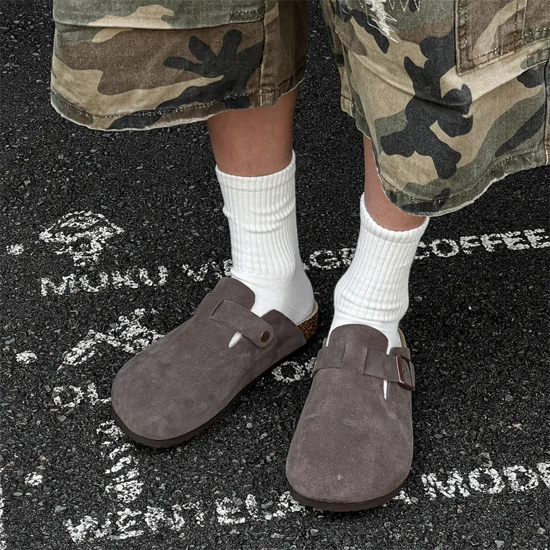 V05 Rubber Sole Slip Resistant Closed Toe Slippers Unisex-23