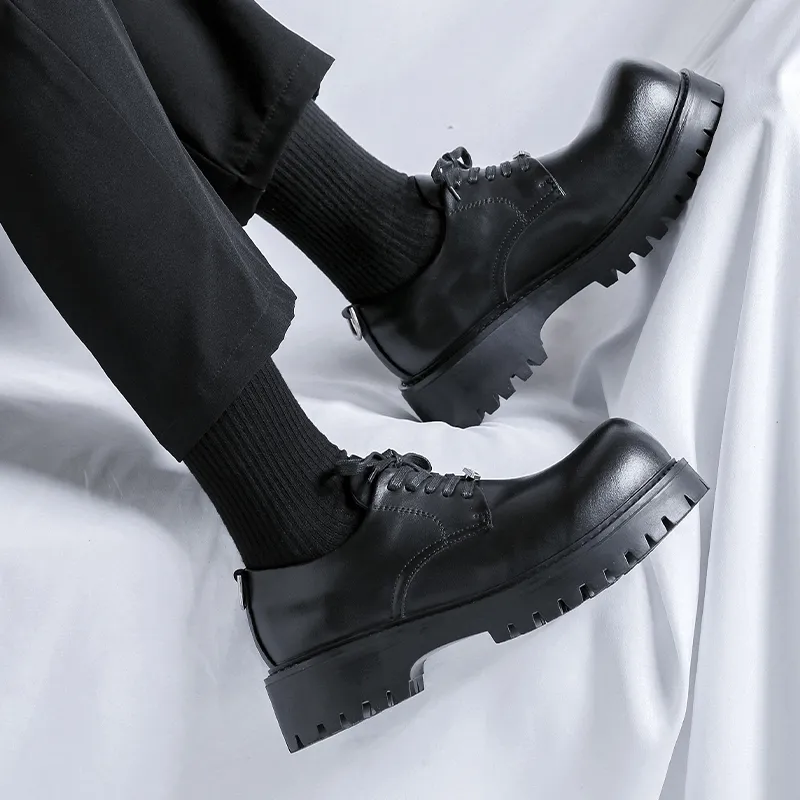 Casual Dress Shoes Suitable For Various Occasions Men's Classic Black-8