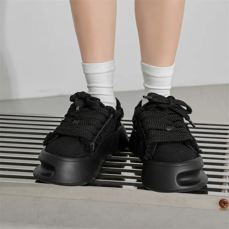 V05 Anti Slip Wear Resistant Low Top Skateboard Shoes Unisex Black-6