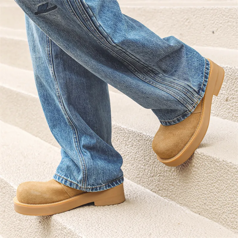V05 Men's Casual Shoes Men Low Top Brown-3