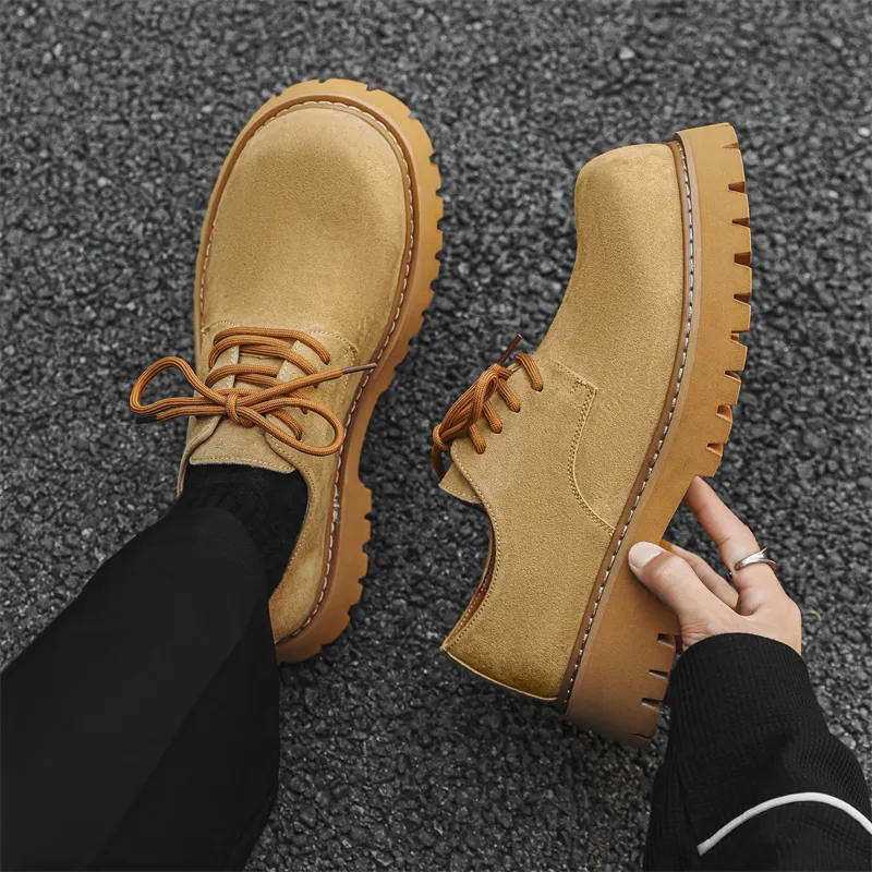V05 Men's Casual Shoes Men Low Top Yellow-16