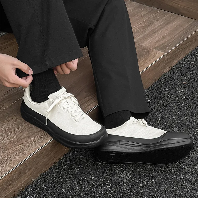 V05 Breathable Abrasion Resistant Height Increasing Low Top Casual Shoes Unisex-19