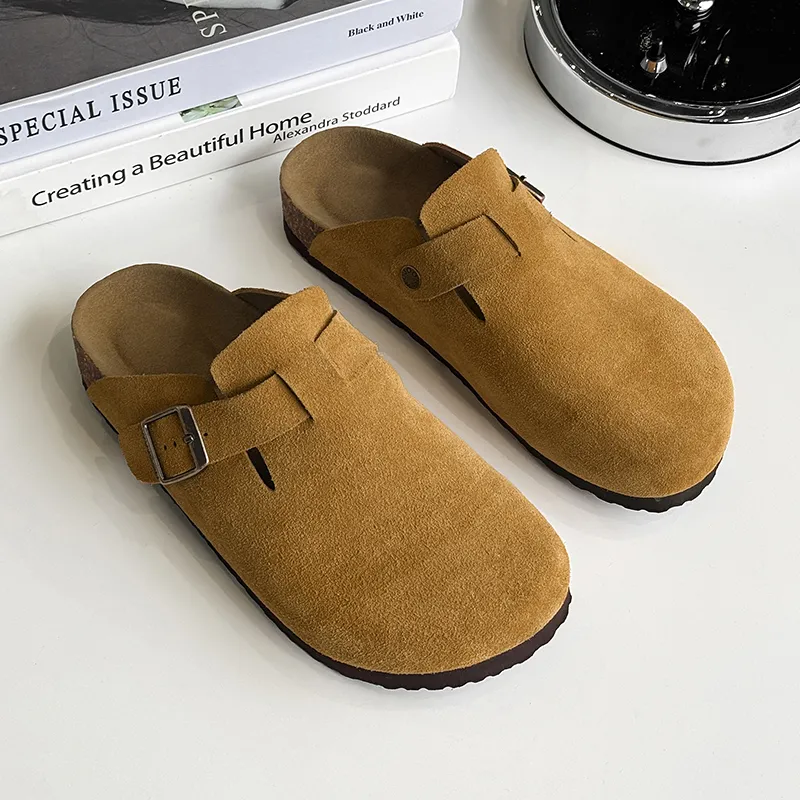 V05 Rubber Sole Slip Resistant Closed Toe Slippers Unisex-38
