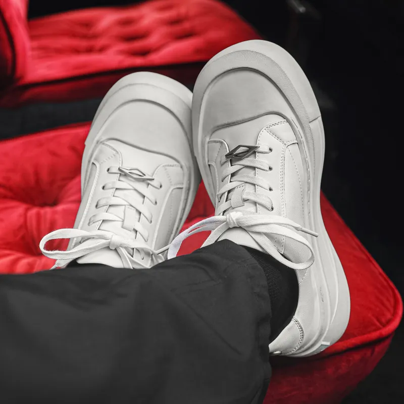 V05 Skateboard Shoes Unisex Low Top White-1