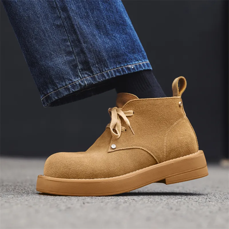 V05 Short Martin Boot Men's Yellow-3