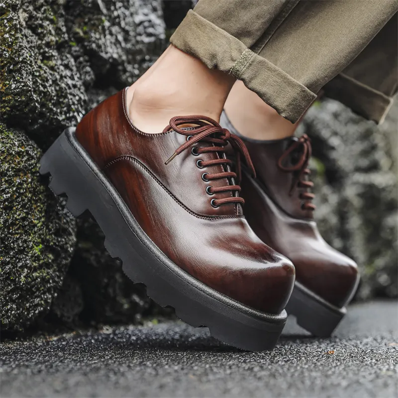 V05 Men's Casual Shoes Men Low Top Black/Brown-10
