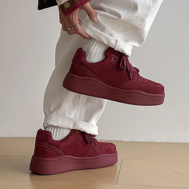 V05 Slip Resistant Height Increasing Low Top Skateboard Shoes Unisex-5