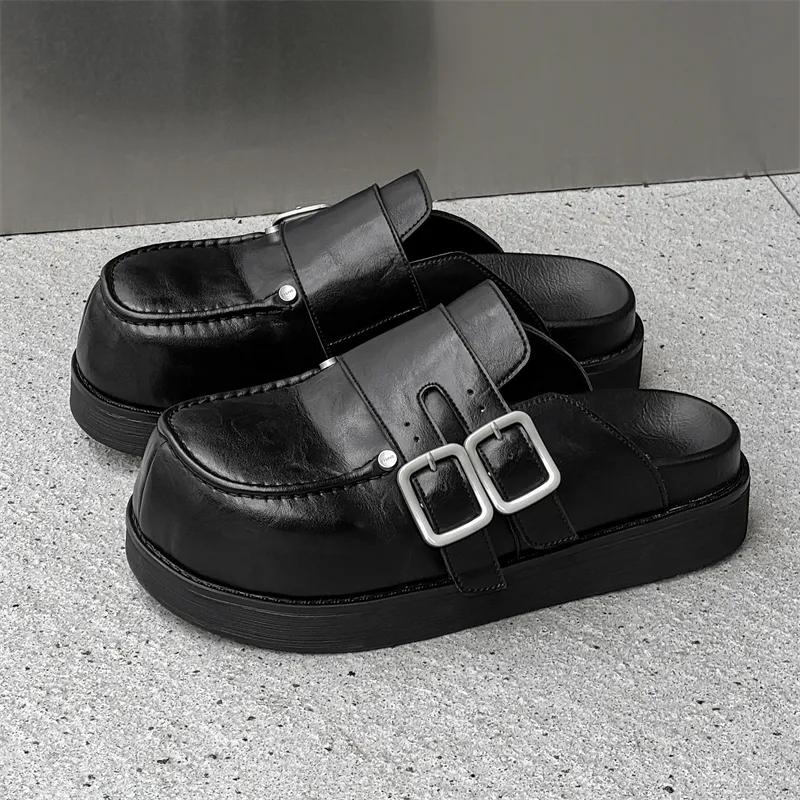V05 Closed Toe Slippers Unisex Black-9