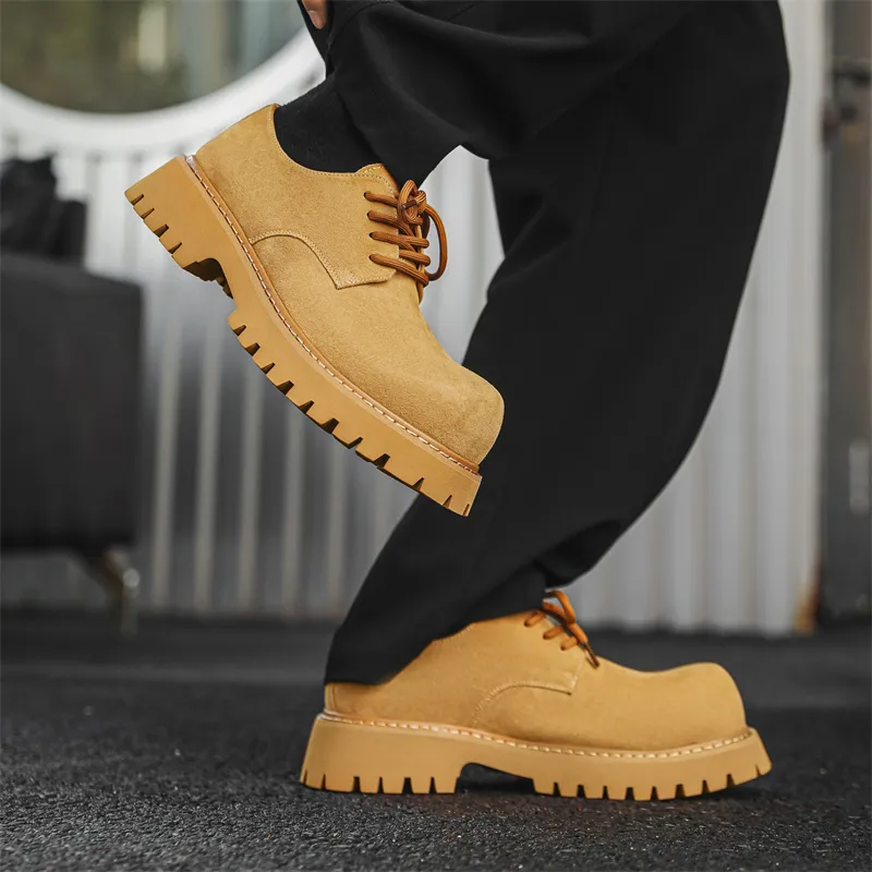 V05 Men's Casual Shoes Men Low Top Yellow-18