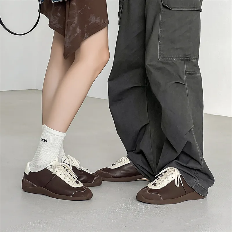 V05 Low Top Casual Shoes Unisex Brown-8