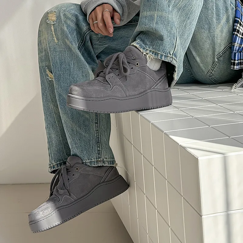 V05 Slip Resistant Height Increasing Low Top Skateboard Shoes Unisex-11
