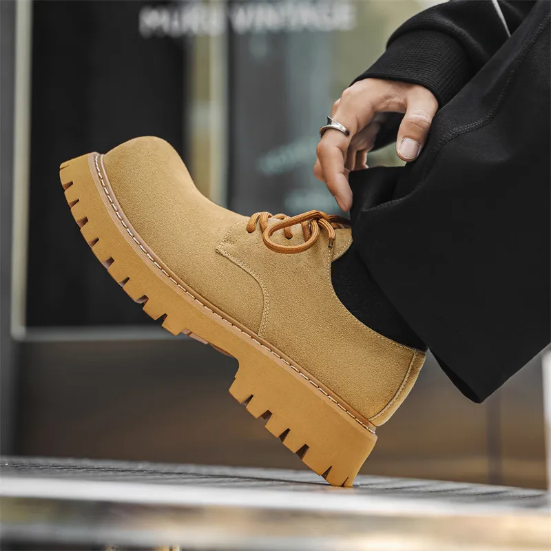 V05 Men's Casual Shoes Men Low Top Yellow-19