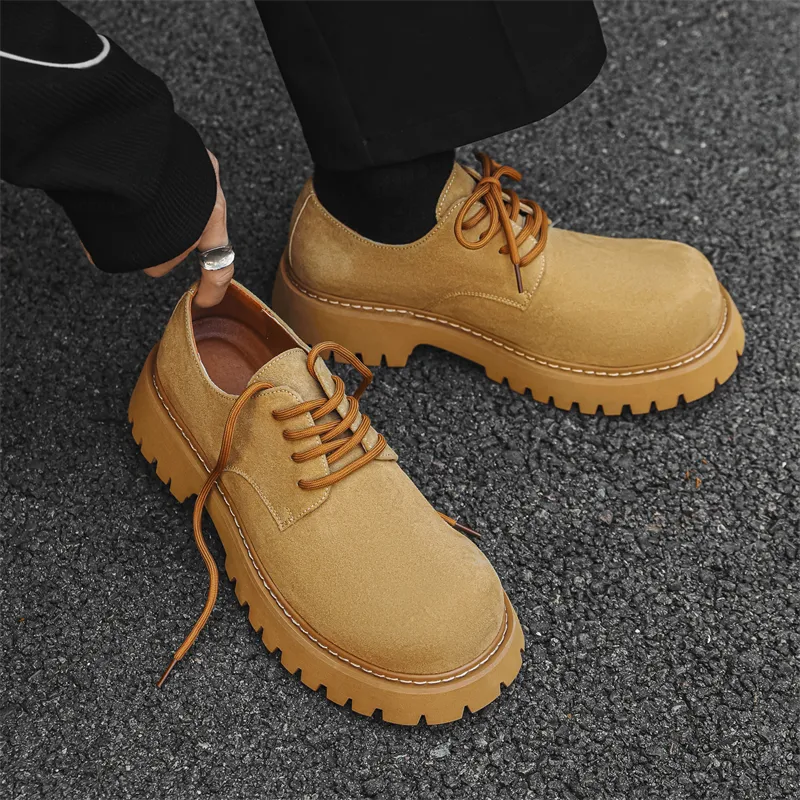 V05 Men's Casual Shoes Men Low Top Yellow-17