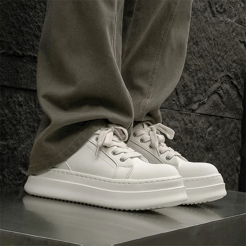 Active Trainee Exclusive Low Top Trendy Board Shoes Unisex Pure White Color-15