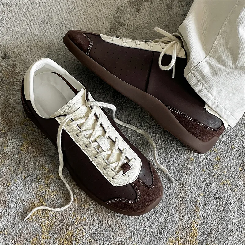 V05 Low Top Casual Shoes Unisex Brown-1