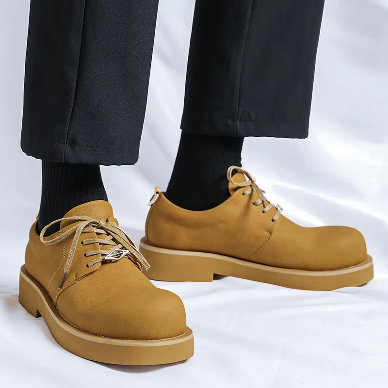 V05 Men's Casual Shoes Men Low Top Brown-5