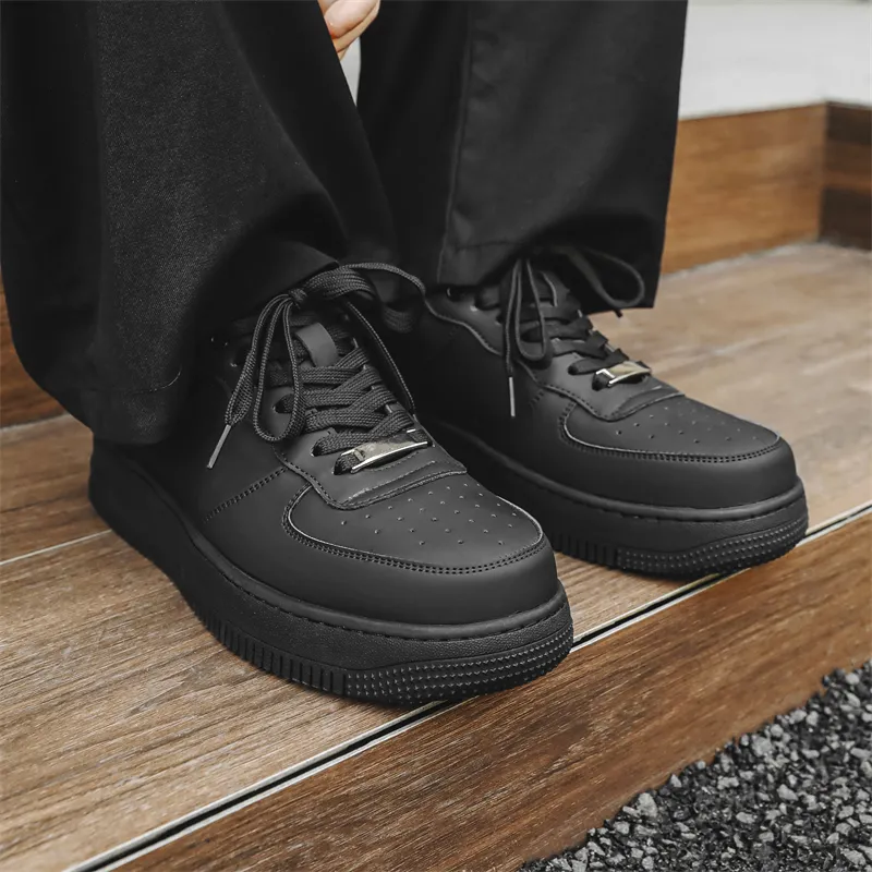 V05 Men's Casual Shoes White Skateboard Shoes Minimalist Style Pure White Shoes Versatile For Students-3