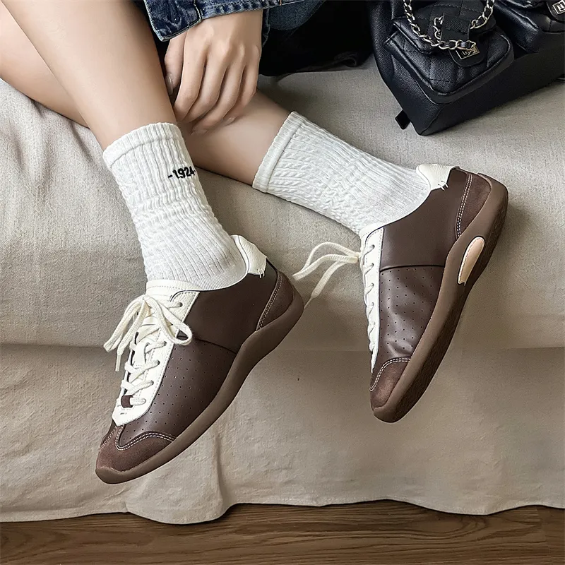 V05 Low Top Casual Shoes Unisex Brown-12