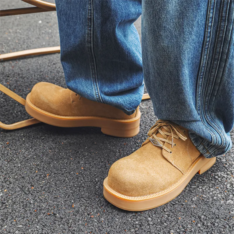 V05 Men's Casual Shoes Men Low Top Brown-1