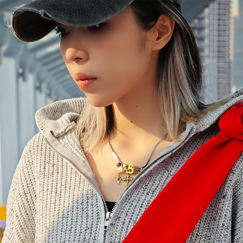 MADE BY DIZON Zircon Necklaces Women's-5
