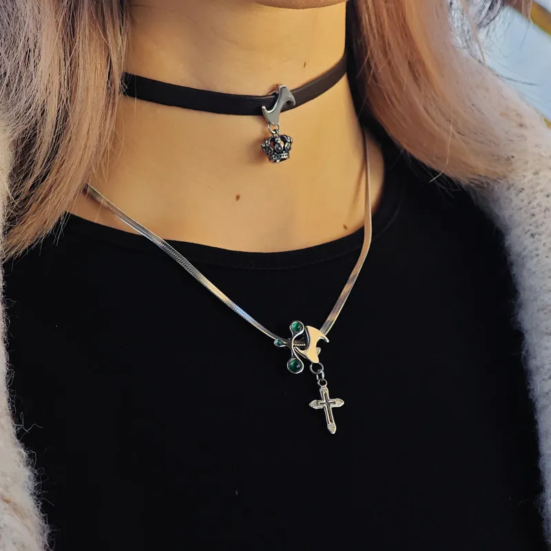 MADE BY DIZON Zircon Necklaces Women's-4