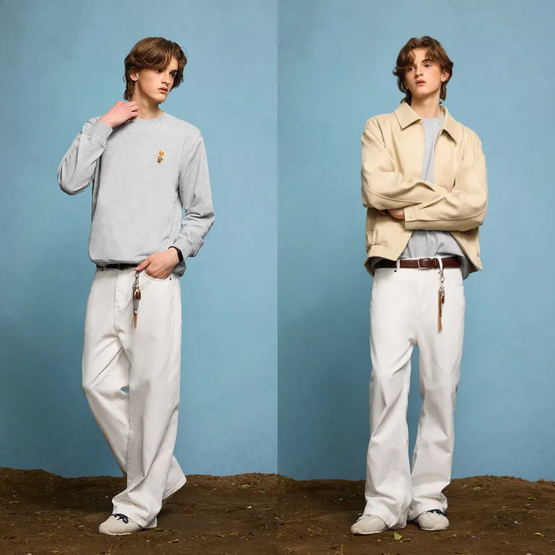 WILLIAM FOX&SONS Jeans Unisex Raw White-4