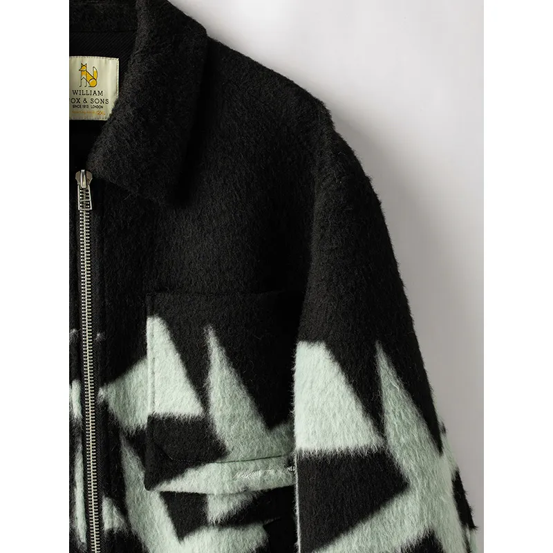 WILLIAM FOX&SONS Jackets Coats Unisex Black Green Multicolor-2