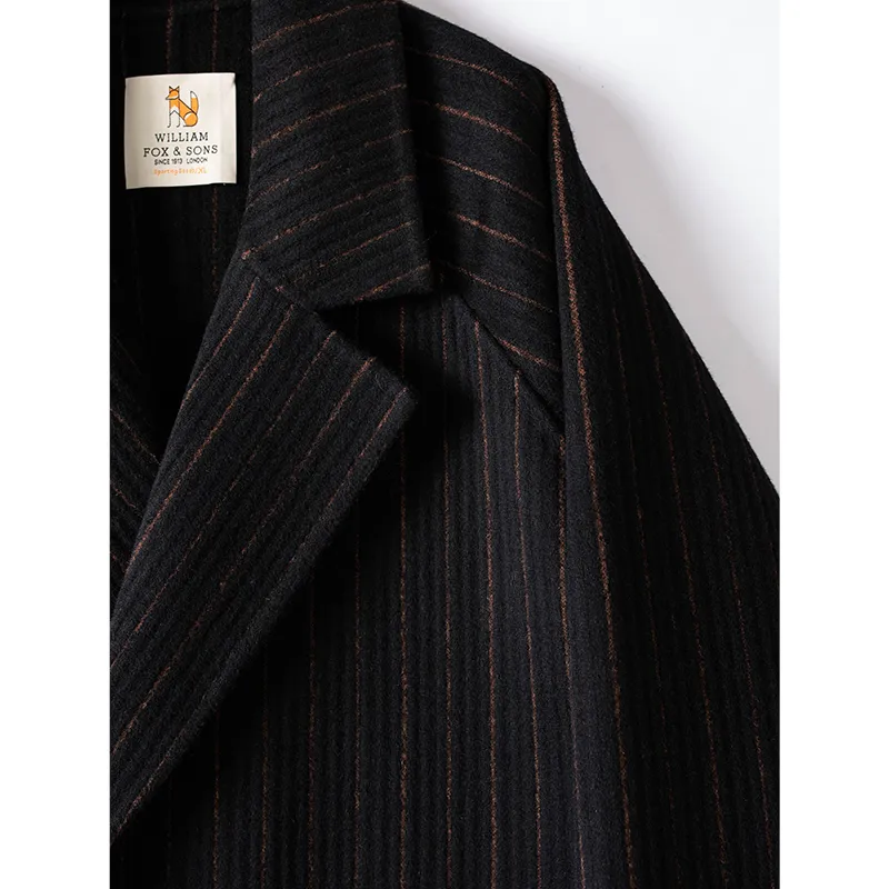 WILLIAM FOX&SONS Coats Unisex Orange Stripes-2