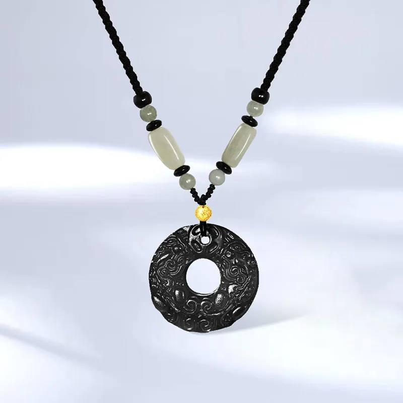 LOVING Chalcedony Jade Necklaces Unisex-4