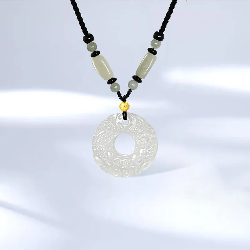 LOVING Chalcedony Jade Necklaces Unisex-1