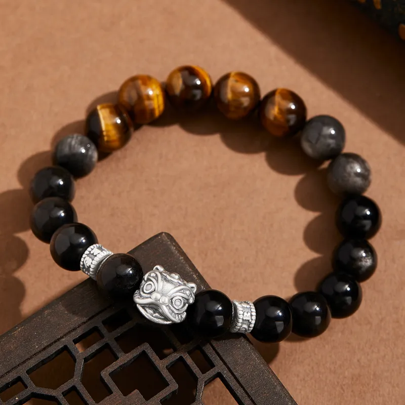 Lao Feng Xiang Obsidian Bracelets Men's-3
