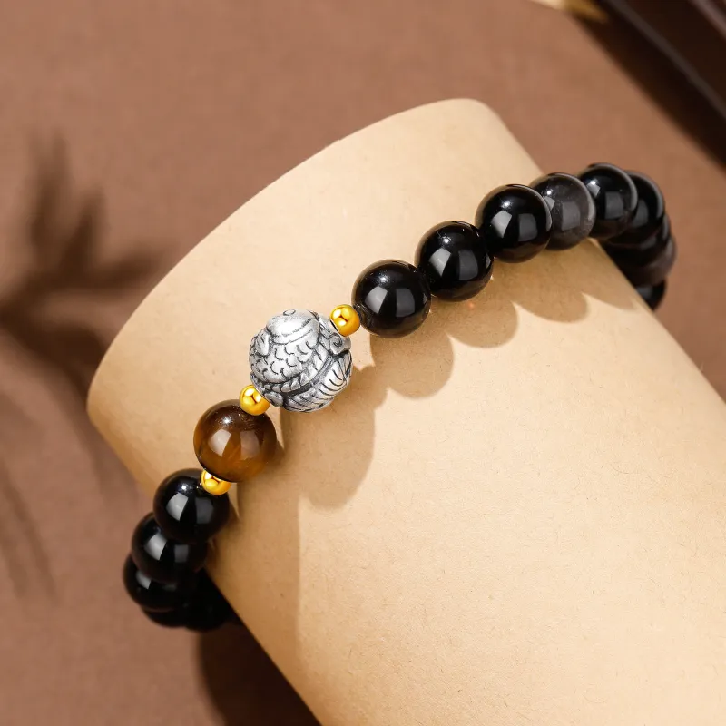 Lao Feng Xiang Obsidian Bracelets Men's-2